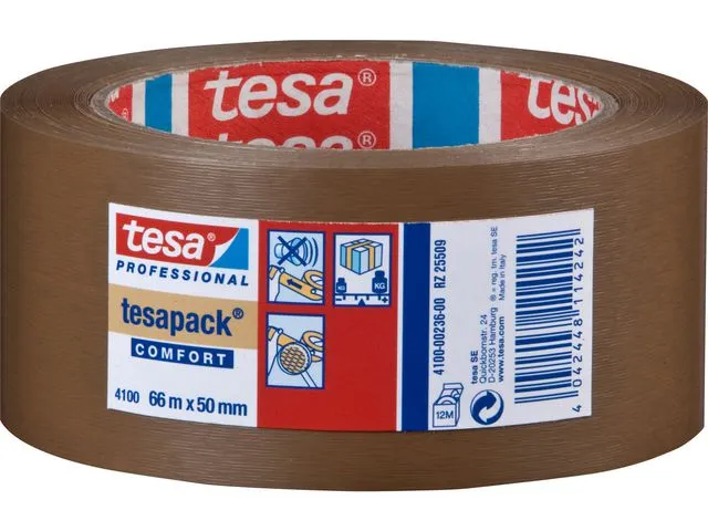 tesa® Emballasjetape TESA PVC 50mmx66m brun