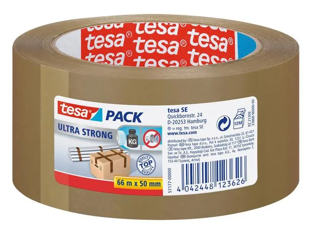 tesa® Emballasjetape TESA Ultra 50mmx66m brun