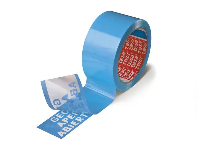 tesa® Emballasjetape TESA sikkerhet 50mm blå