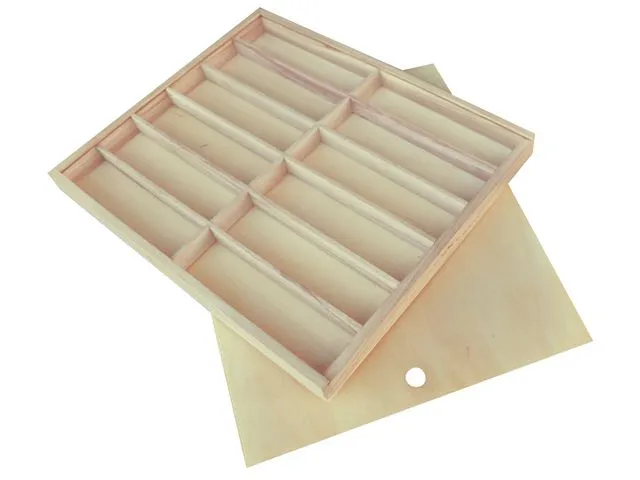 PLAYBOX Eske PLAYBOX med lokk 6 rom