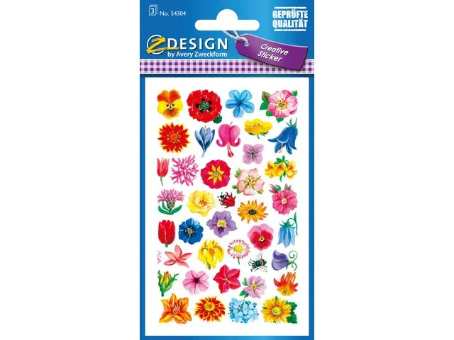 Z-Design Etikett AVERY dekor blomster (3)