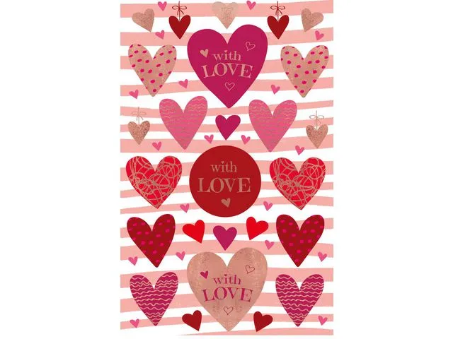 Z-Design Etikett AVERY dekor hjerter love
