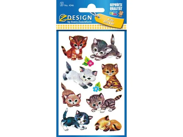Z-Design Etikett AVERY dekor kattunger (3)