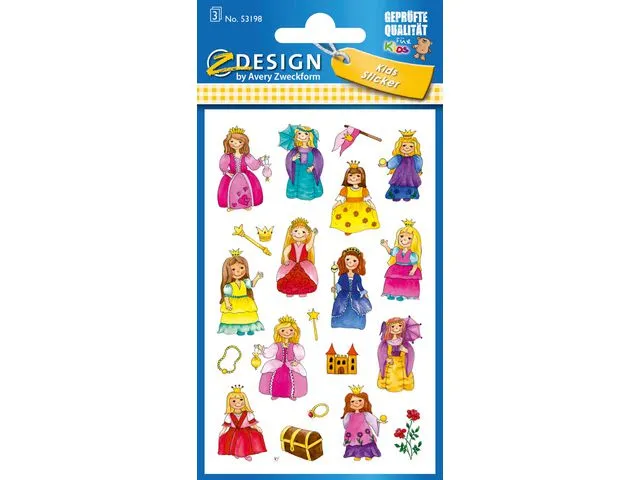 Z-Design Etikett AVERY dekor prinsesser (3)