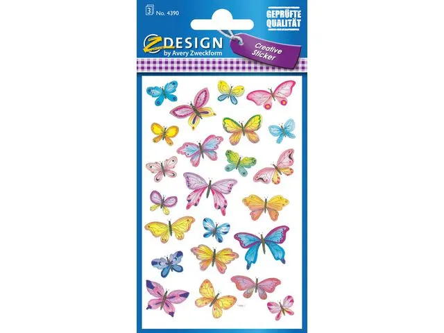 Z-Design Etikett AVERY dekor sommerfugler (3)