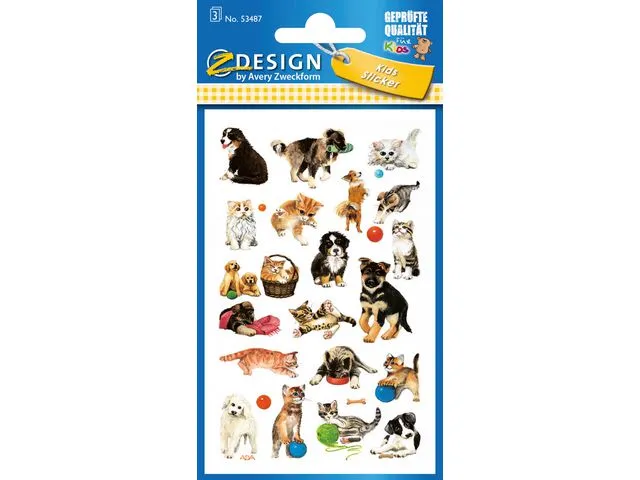 Z-Design Etikett AVERY dekor valper kattunger (3)