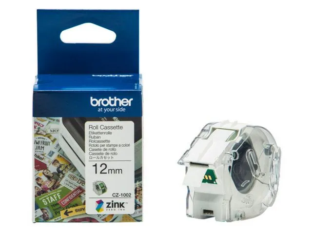 Brother Etikett BROTHER CZ1002 fullfarge 12mmx5m