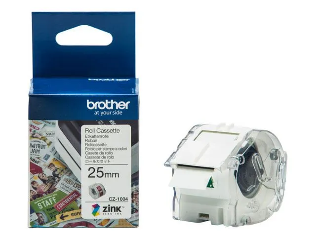 Brother Etikett BROTHER CZ1004 fullfarge 25mmx5m