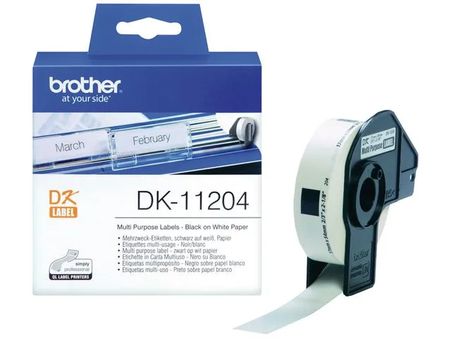 Brother etikett DK-11204, universal, 17 x 54 mm