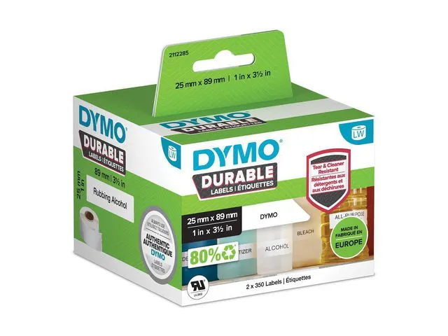 Dymo Etikett DYMO Durable 25mm x 89mm