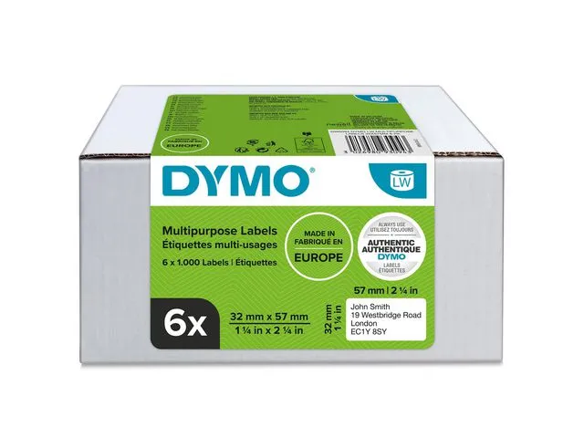 Dymo Etikett DYMO Universal 57x32mmx1000 (6)