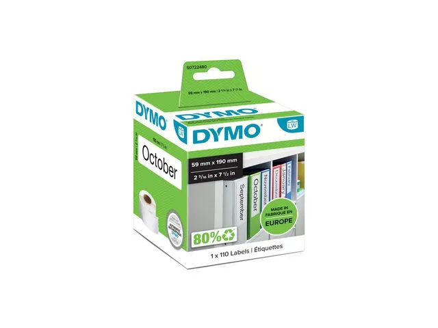 Dymo Etikett DYMO brevordner 59x190mm (110)