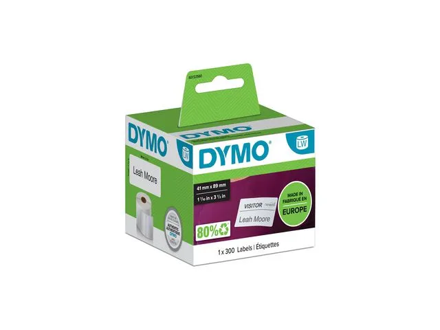 Dymo Etikett DYMO navneskilt 41x89mm (300)