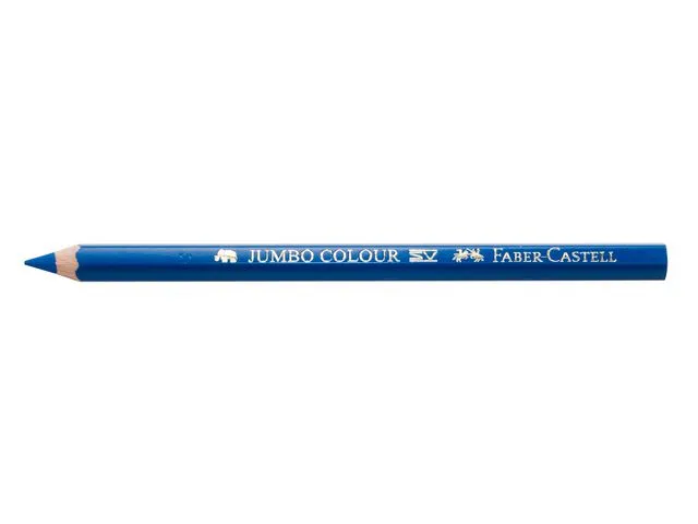 Faber-Castell fargeblyant Jumbo, sekskantet kropp, blått bly
