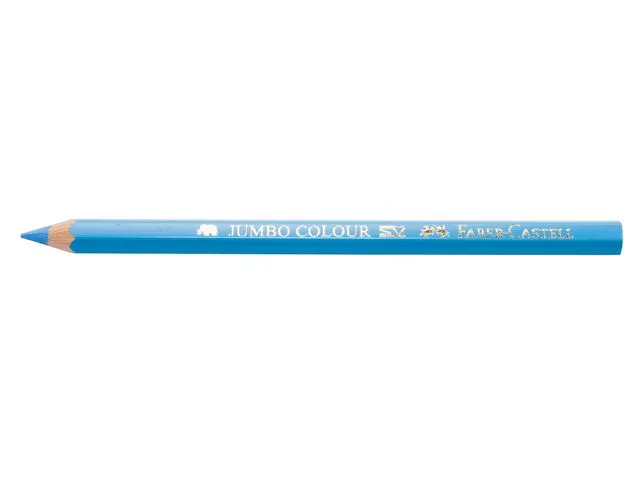 Faber-Castell fargeblyant Jumbo, sekskantet kropp, lyseblått bly