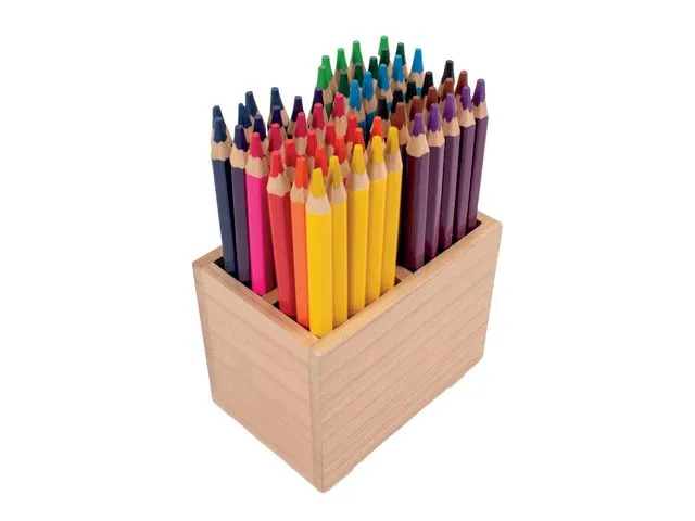 PLAYBOX fargeblyanter Jumbo, sekskantet kropp, bly i assorterte farger