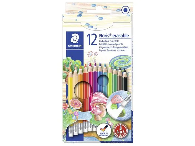 Staedtler Fargeblyant STAEDTLER Noris ''Erase'' (12)