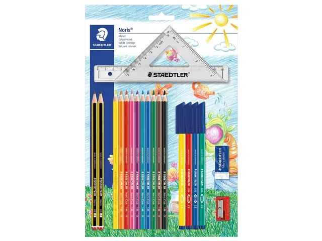 Staedtler Fargesett STAEDTLER m/linjal