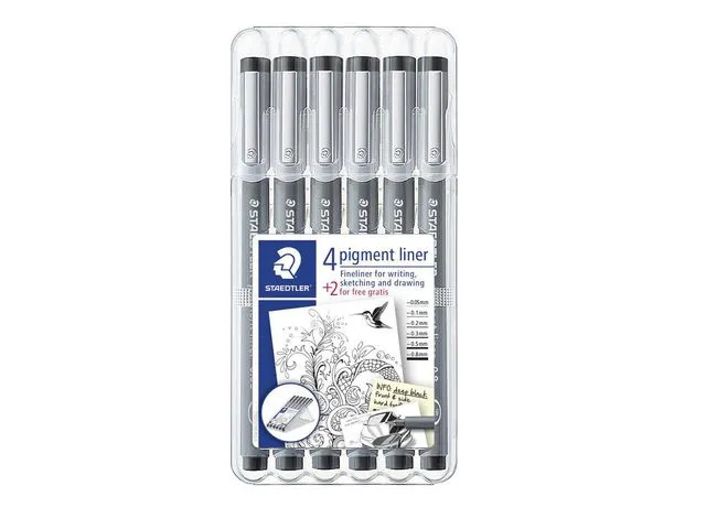 Staedtler Fiberpenn STAEDTLER pigmentliner 308(6)