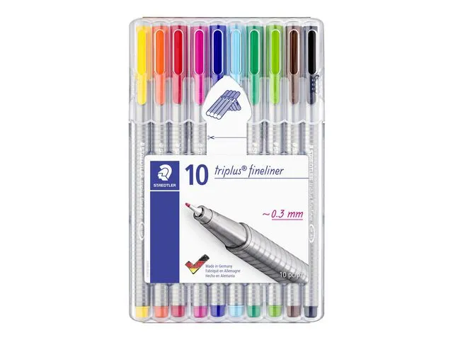 Staedtler Fineliner STAEDTLER Triplus ass (10)