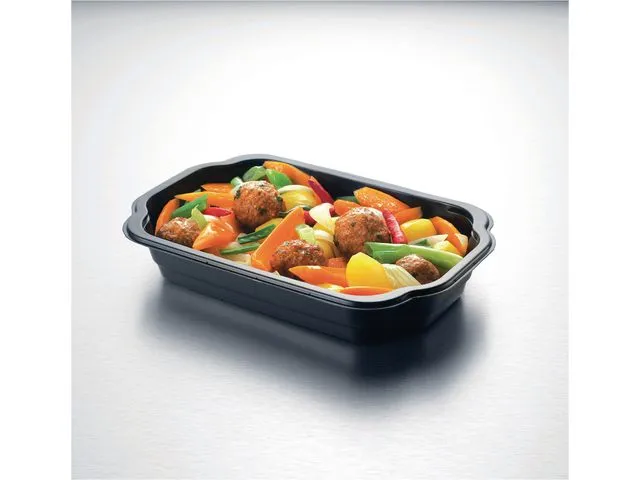 Duni Form Takeaway-form 250 x 159 x 43 mm Sort 1-Fack