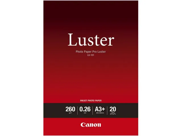 Canon Fotopapir CANON Luster A3+ 260g (20), fp med 20 stk