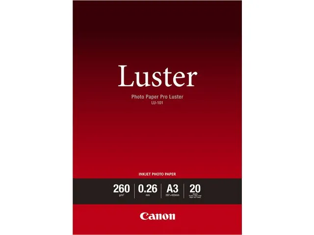 Canon Fotopapir CANON Luster A3 260g (20), fp med 20 stk