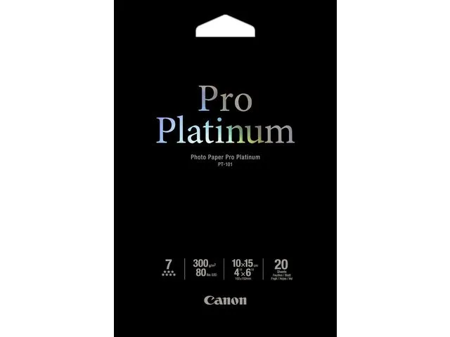 Canon A4 PT-101 Pro Platinum fotopapir for blekkskriver, 300 g/m2, hvit