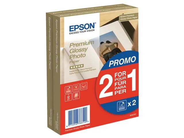 Epson Fotopapir Glossy 10x15 255g, fp med 80 ark