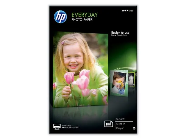 HP Fotopapir HP Everyday 10x15cm gloss(100), fp med 100 ark