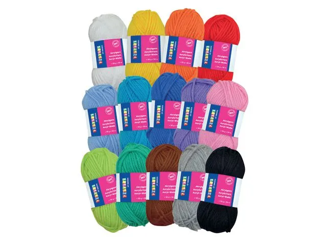 PLAYBOX Garn PLAYBOX akryl 50g 50m ass (14)