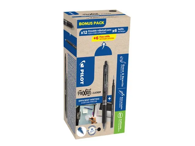 Pilot Rollerpenn PILOT Frixion Cli 07so(12+12)