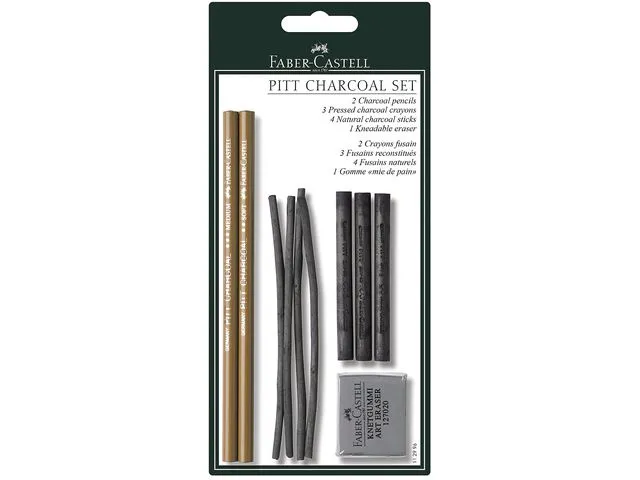 FABER CASTELL Grafitt Pitt Charcoal Sett