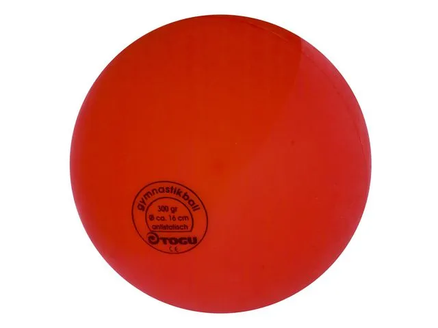 gymnastikkball, oppblåsbar, PVC, 160 mm, rød