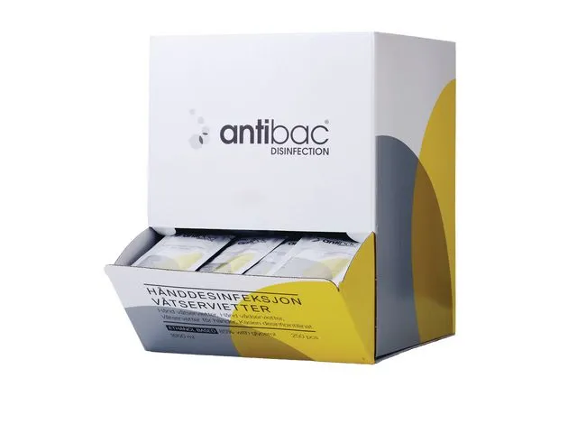 antibac Hånddesinfeksjon ANTIBAC våtserv. (250)