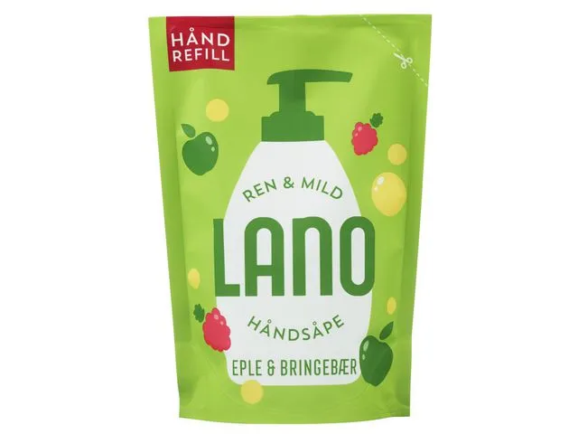Lano Håndsåpe LANO eple bringebær ref 300ml