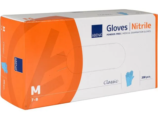 ABENA Hanske ABENA C. nitril u/p M blå (200)