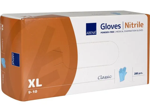 ABENA Hanske ABENA C. nitril u/p XL blå (200)
