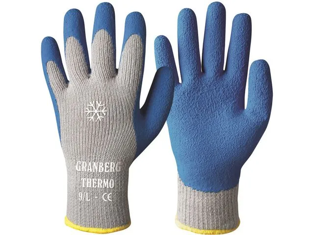 Granberg Hanske GRANBERG strikket m/latex 10 blå