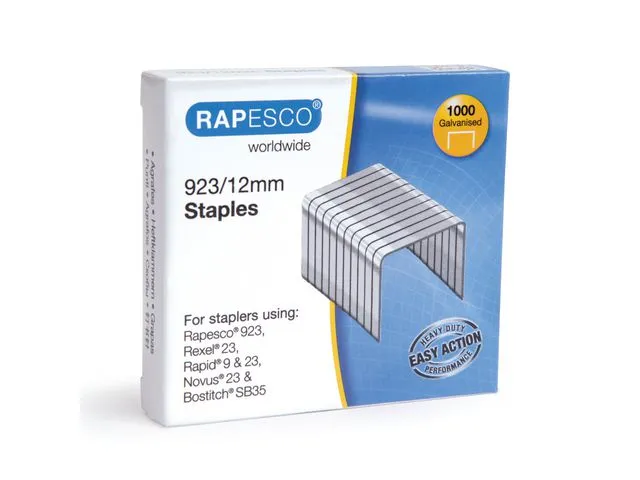 Rapesco Heftestift RAPESCO galv. 923/12 (1000)
