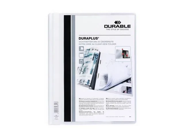 Durable Hurtighefter DURAPLUS A4 spile innst hvi