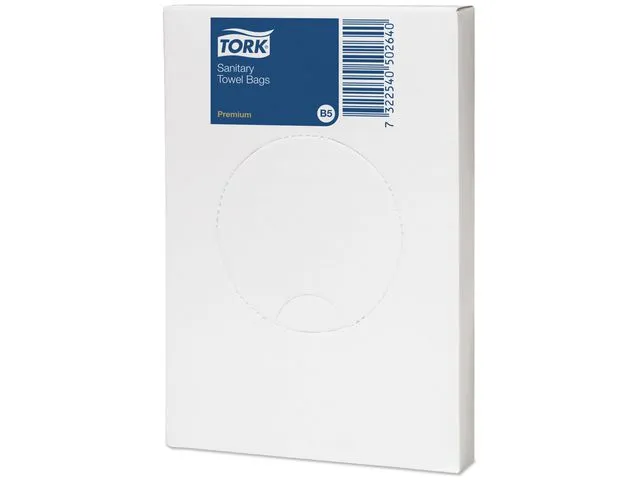 Tork sanitærposer Premium B5, hvit