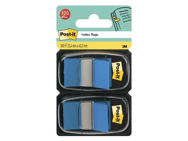 Post-it® Index POST-IT 680 25x44mm blå (2)