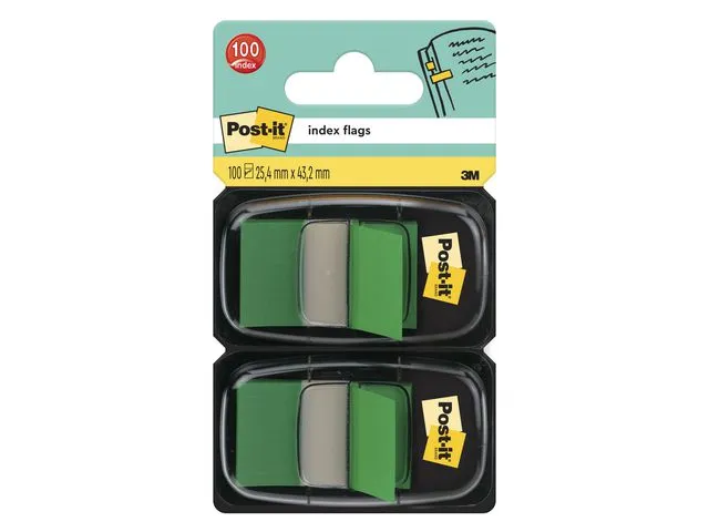 Post-it® Index POST-IT 680 25x44mm grønn (2)
