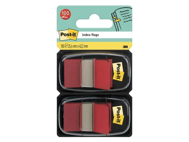 Post-it® Index POST-IT 680 25x44mm rød (2)