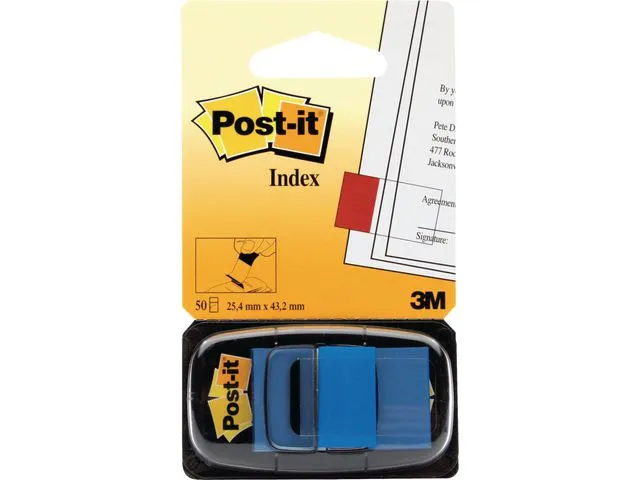 Post-it® Index POST-IT 680 bred blå