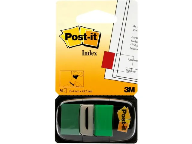 Post-it® Index POST-IT 680 bred grønn