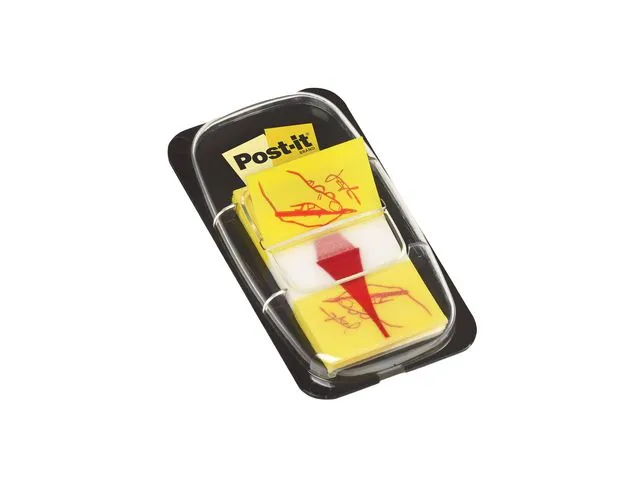 Post-it® Index POST-IT 680 signer her gul