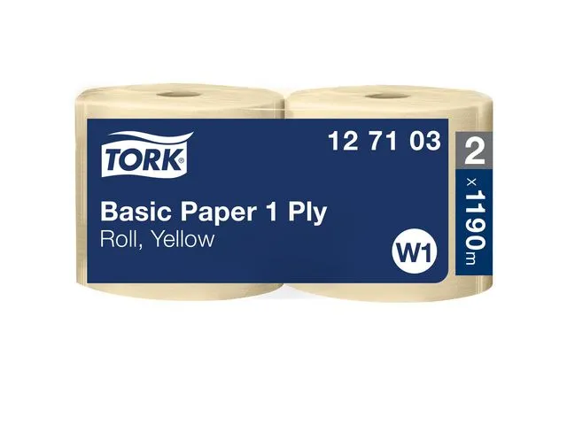 Tork Tørkerull TORK Basic 1L W1 1190m gul (2)