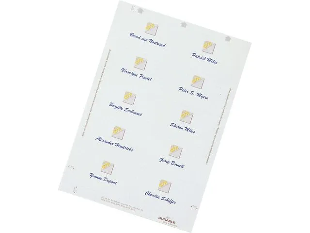 Durable Innlegg DURABLE navneskilt 40x75mm (240)